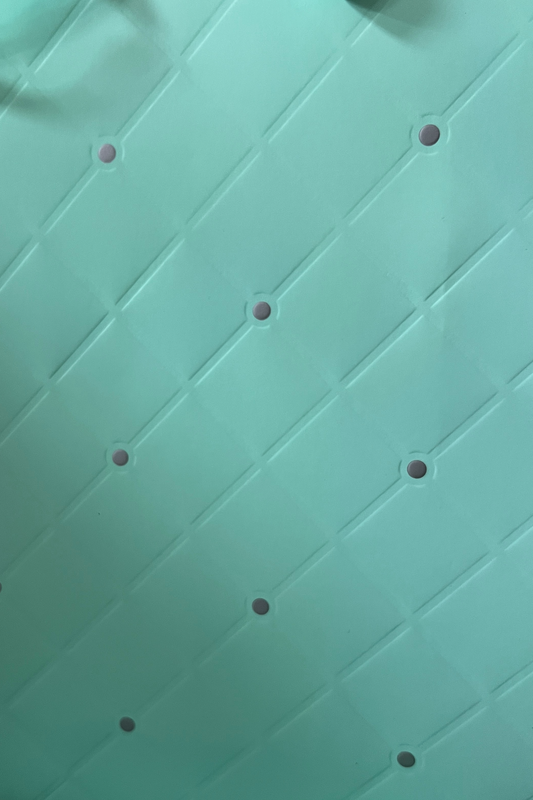 2 Turquoise Quilt Embossed Design Gift Bags