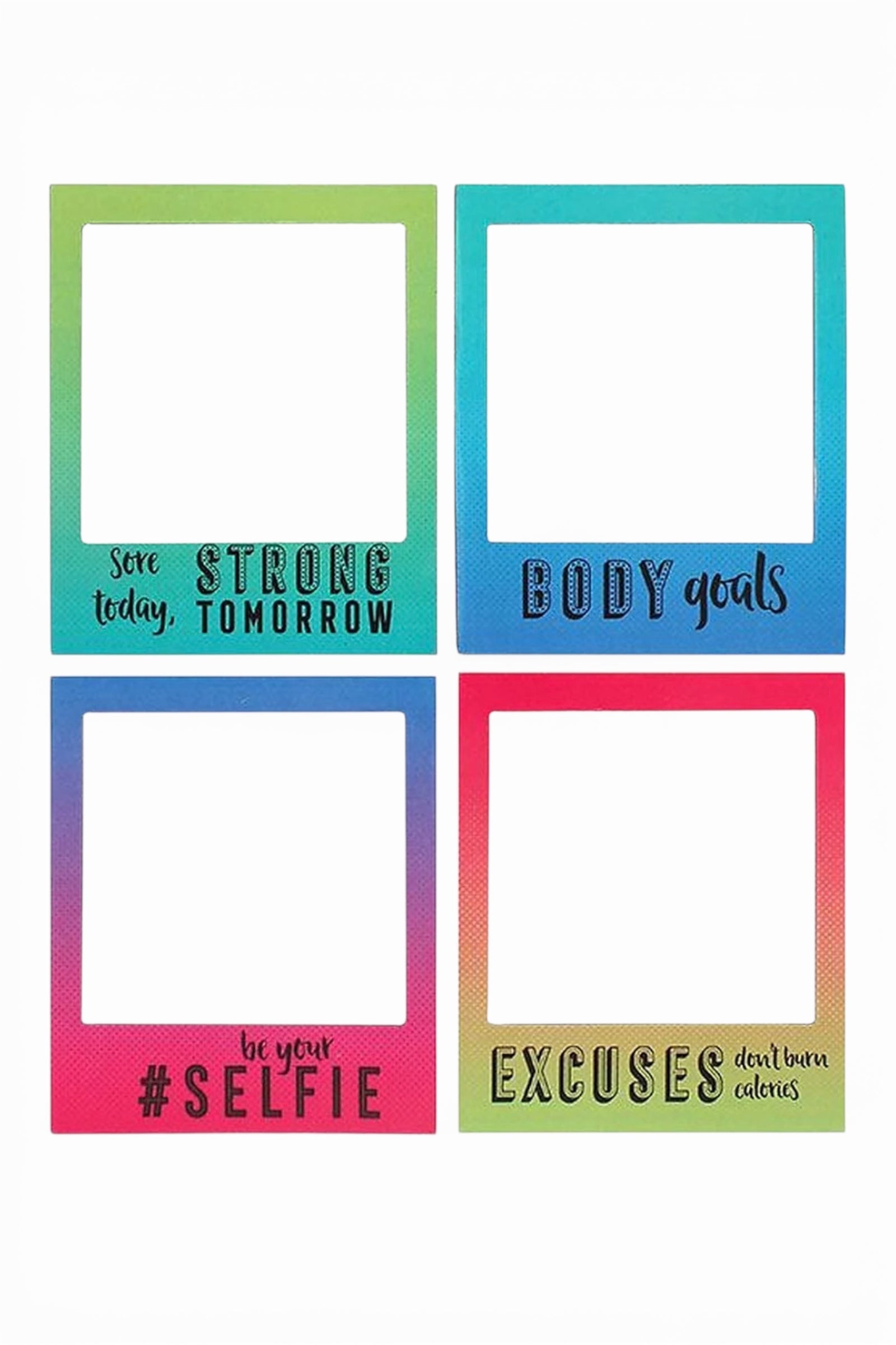 4 Motivational Magnetic Photo Frames