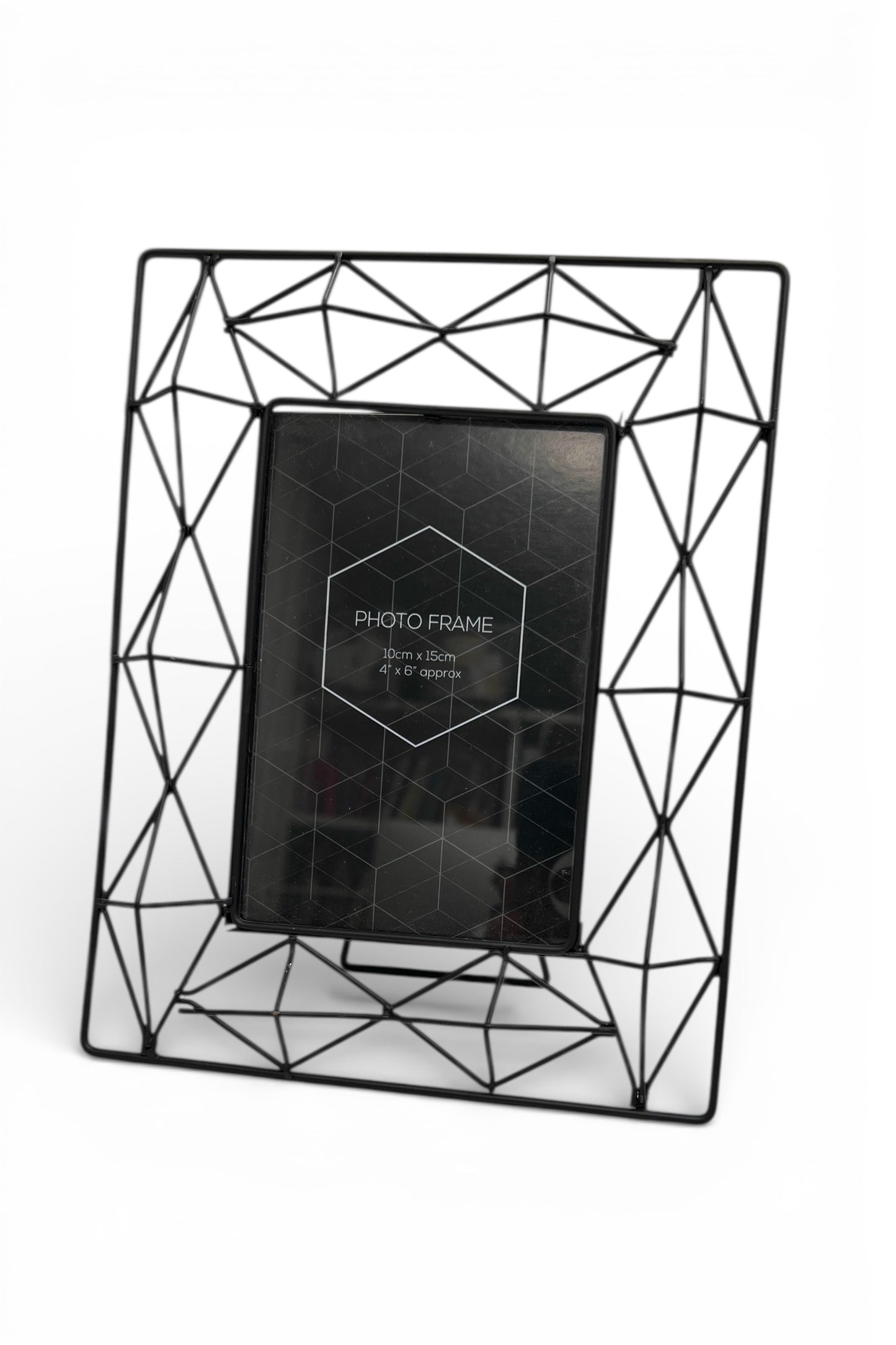 Black Wire Geometric Photo Frame