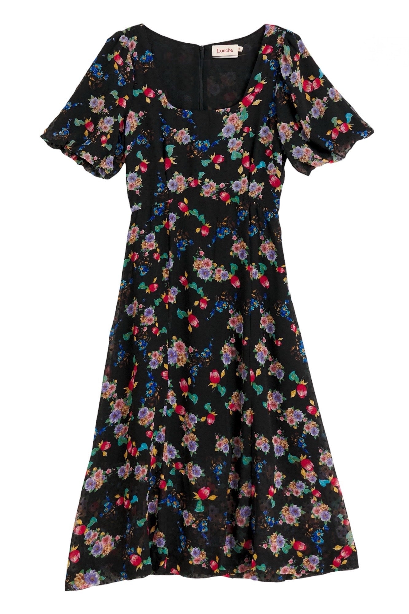 Nadine Carpathian Florals Print Midi Dress - Detail 4