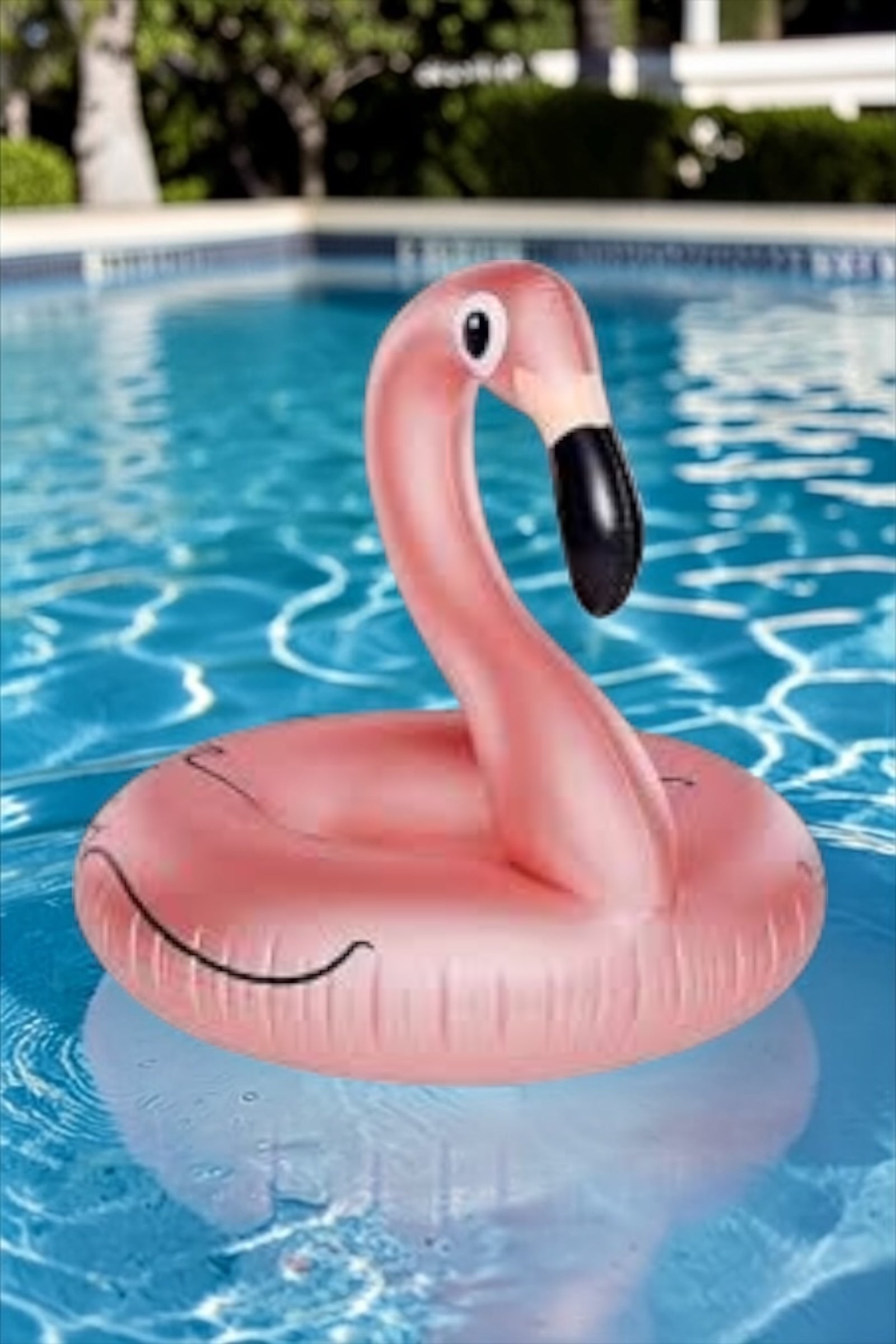 Giant Rose Gold Flamingo Pool Float