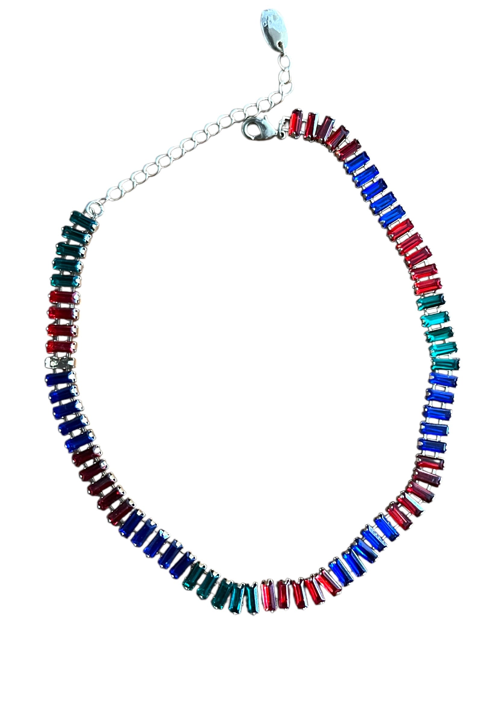 Vivianne Multicoloured Diamante Choker Necklace