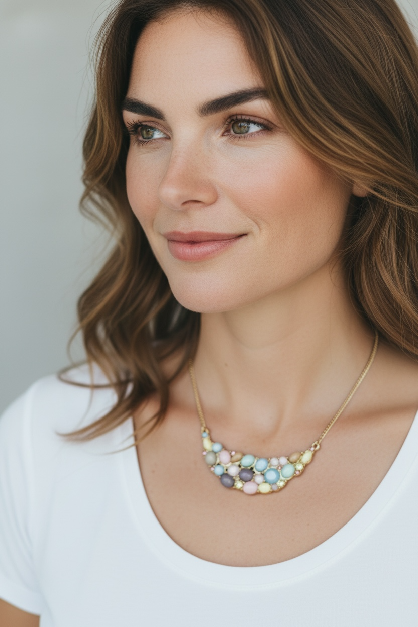 Sunny Crescent Pendant Necklace