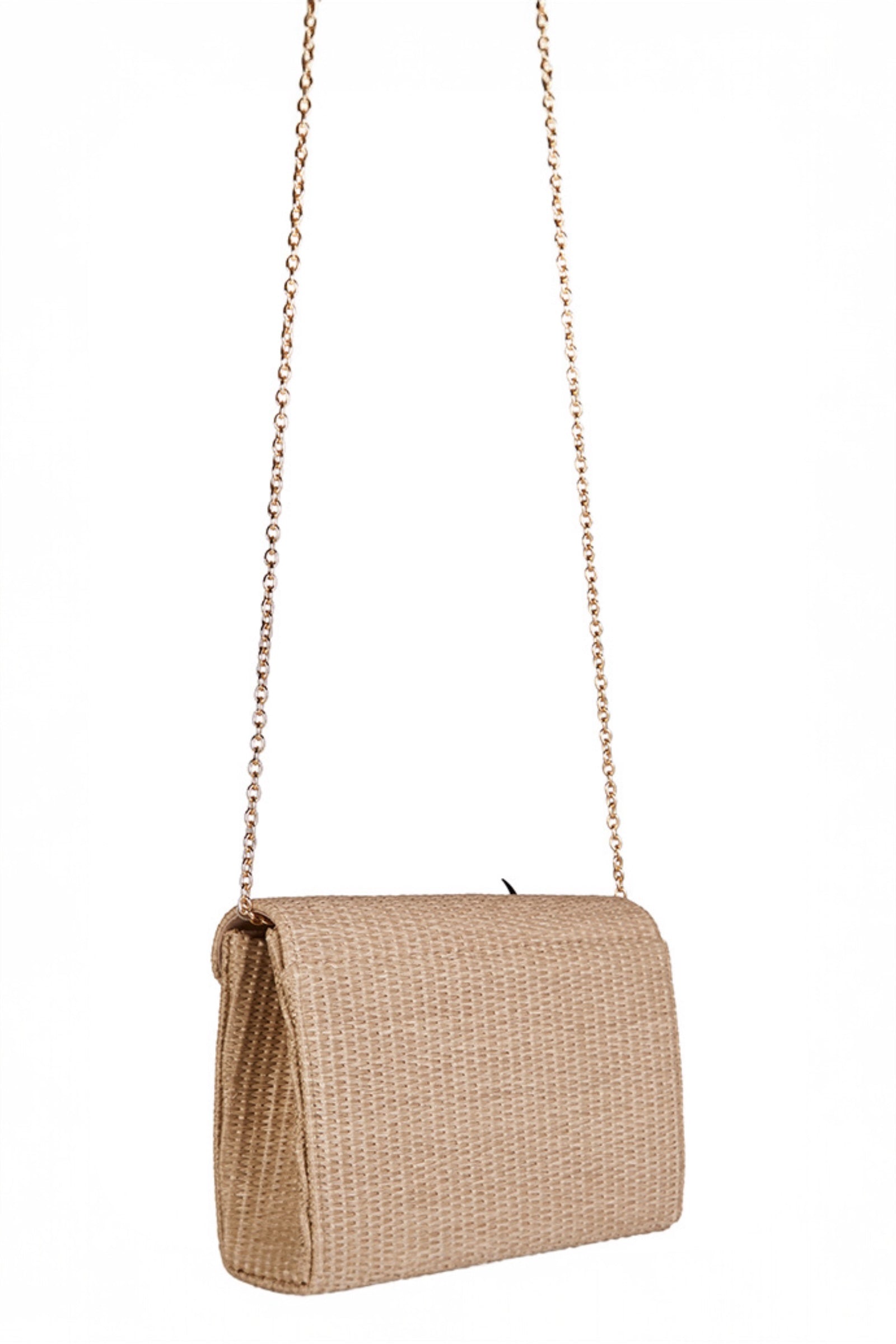 Kaci Crossbody Straw Bag
