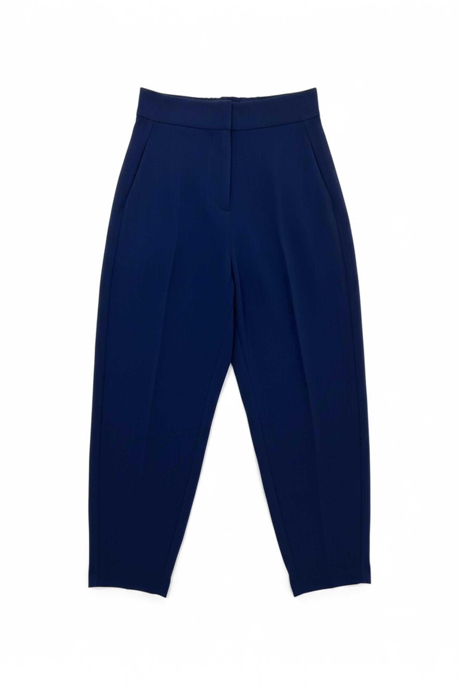 Sutton Linen Mix Barrel Trouser - Navy
