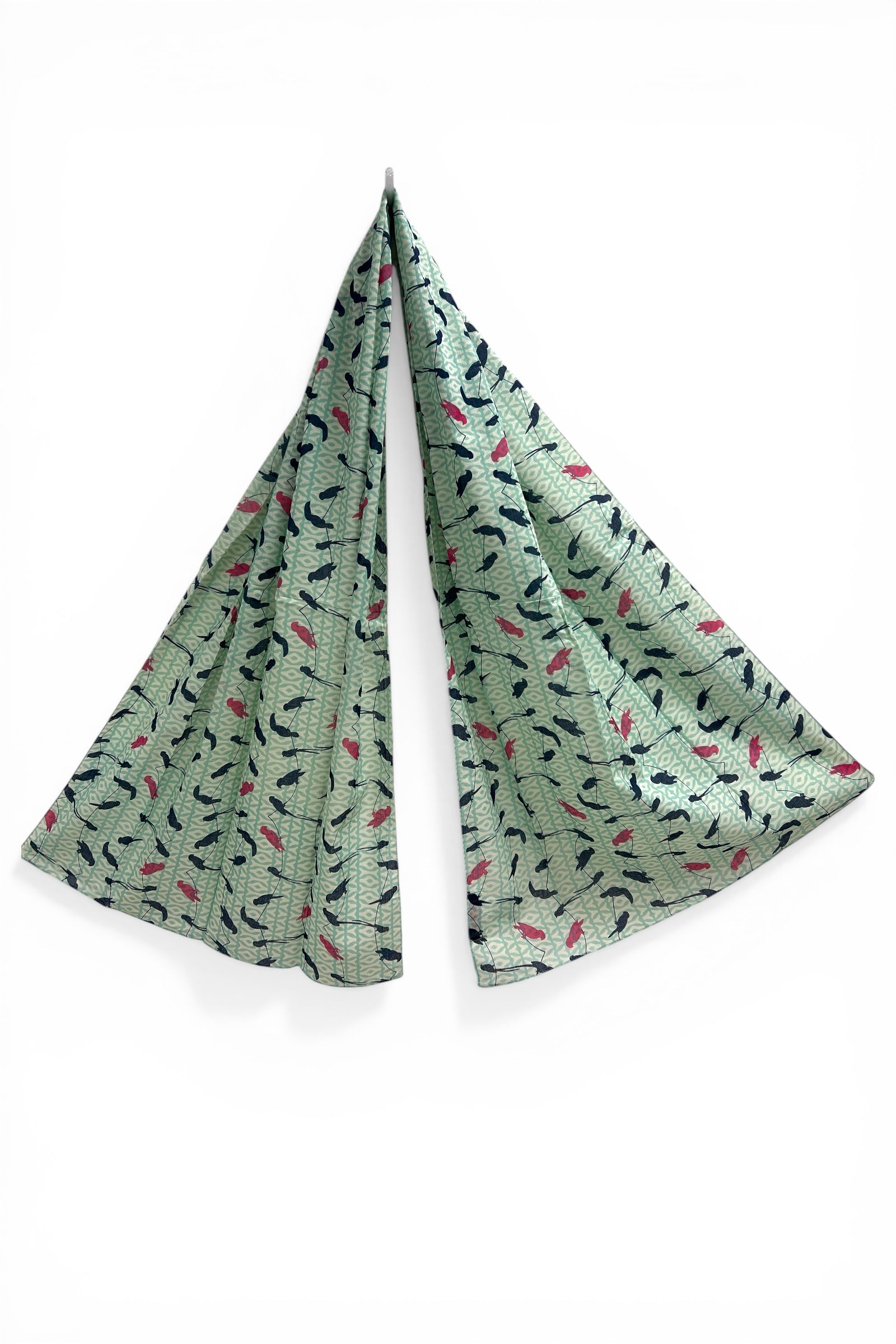 Twitter Bird Printed Rectangle Cotton Scarf
