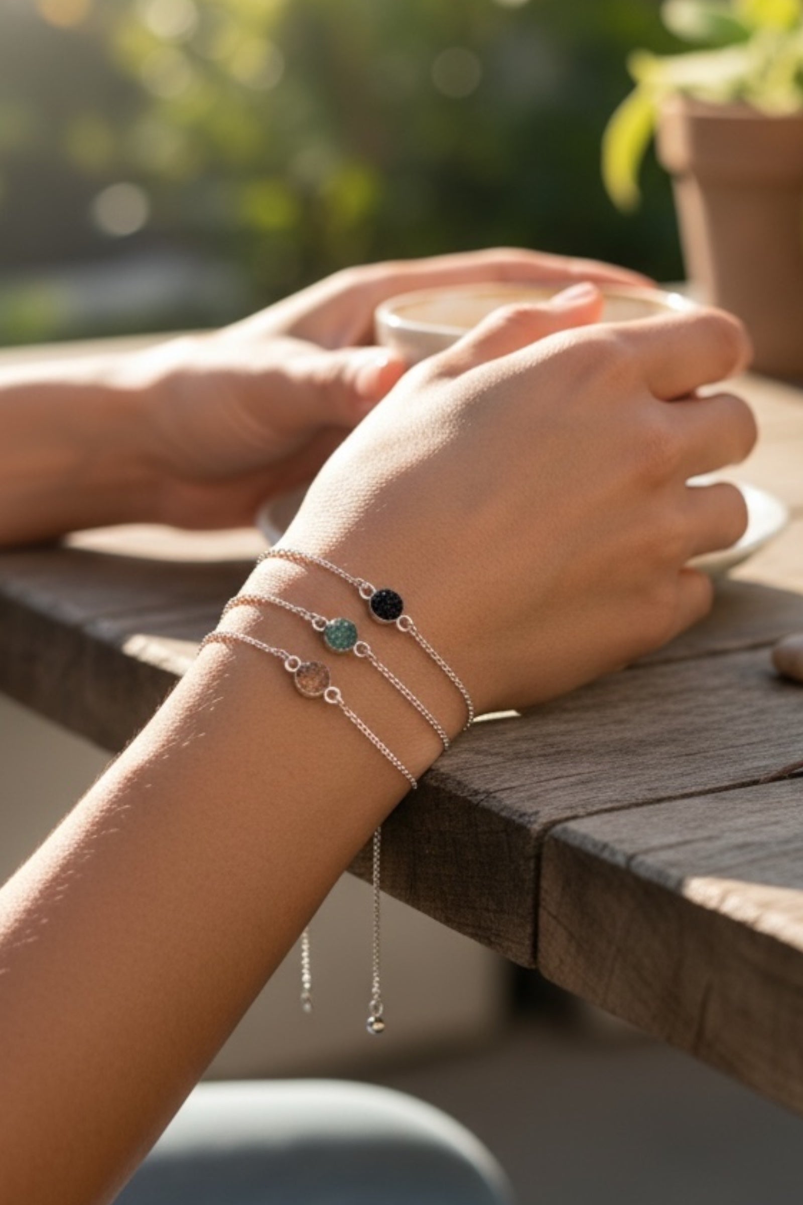 Lottie Pack of 3 Stone Inset Bracelets