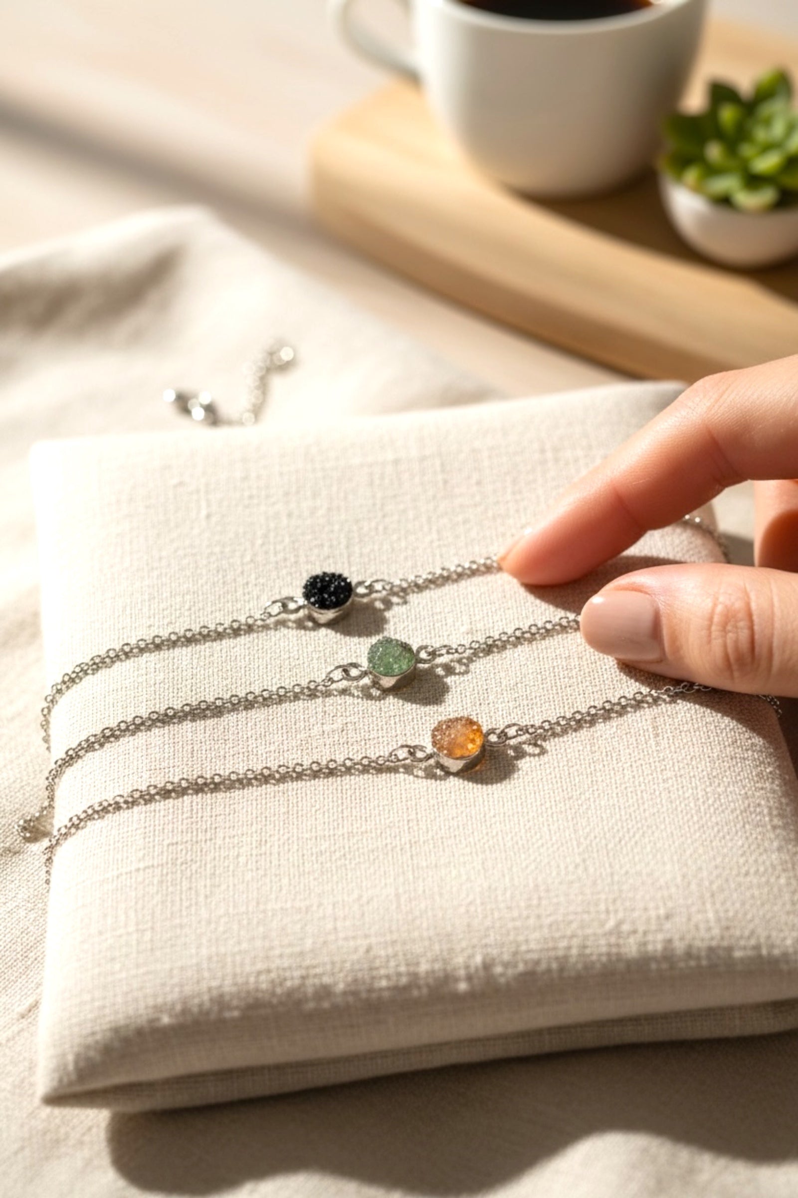 Lottie Pack of 3 Stone Inset Bracelets