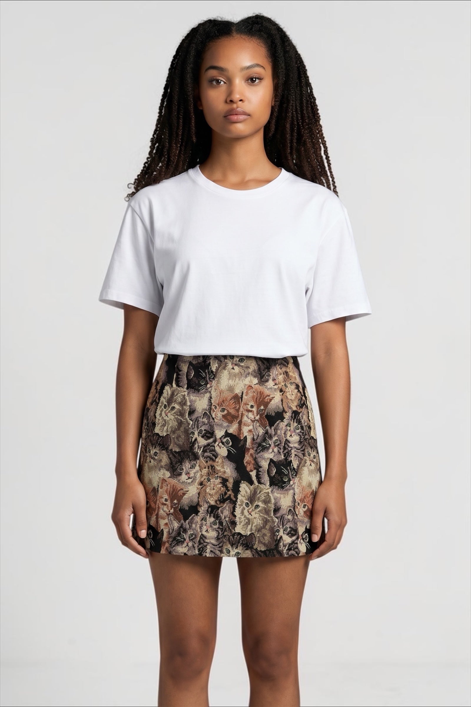 Aubin Pussy Galore Jacquard Mini Skirt
