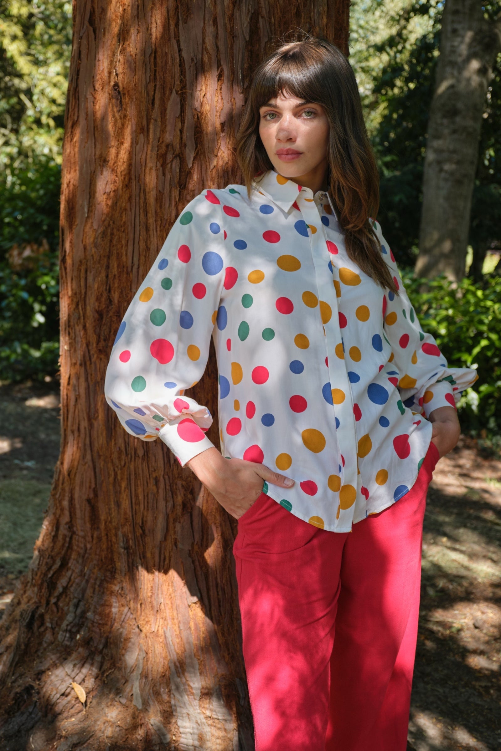 Byron Dotty Print Shirt