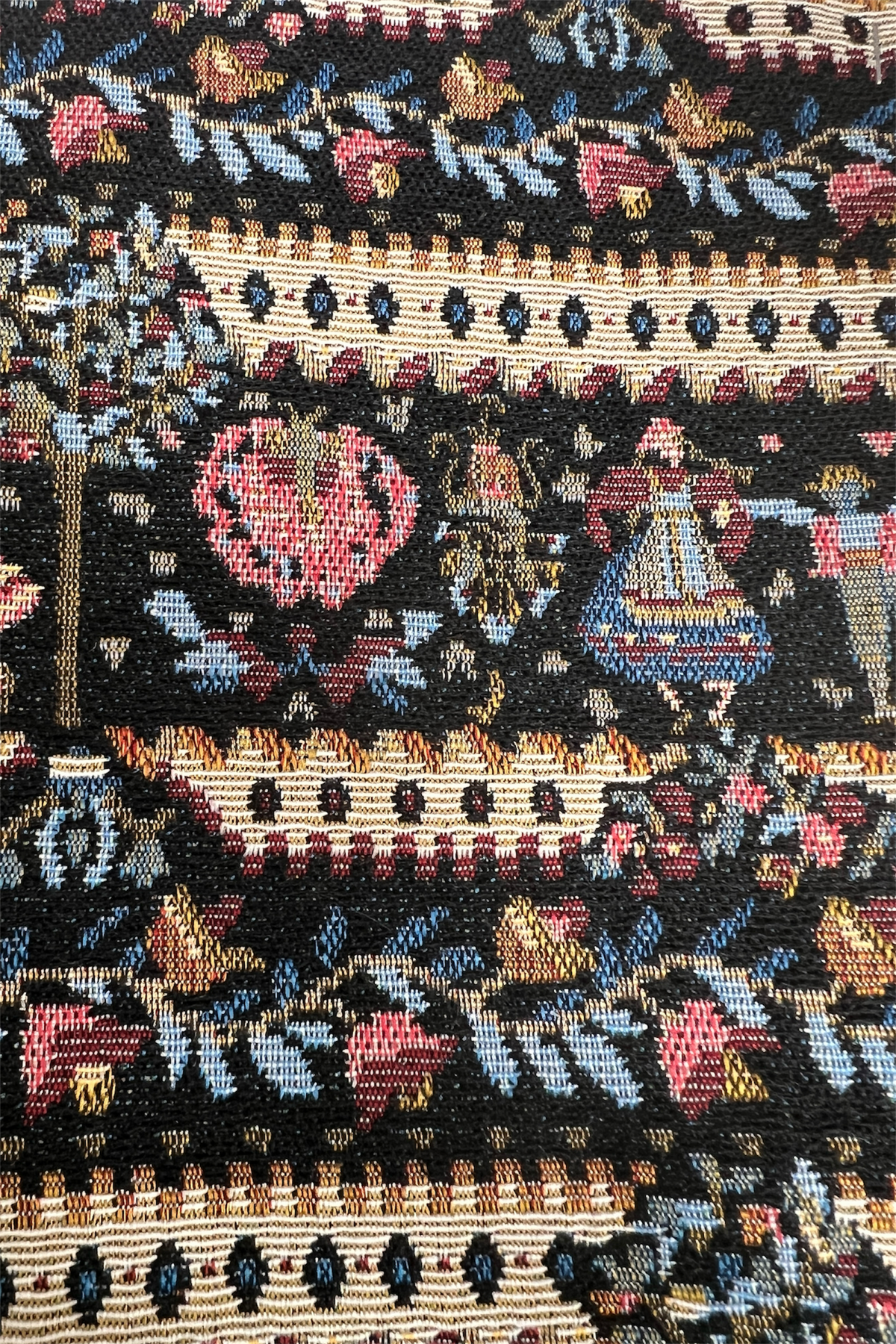 Pasadena Heirloom Jacquard Midaxi Skirt - Black