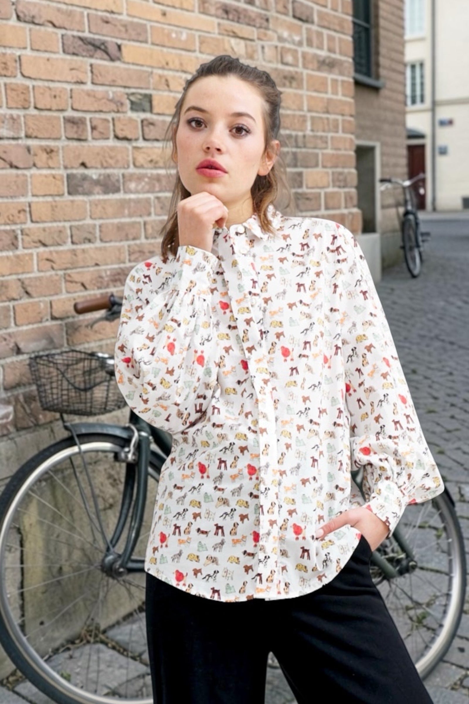 Byron Dogs Day Long Sleeve Shirt - Multicolour