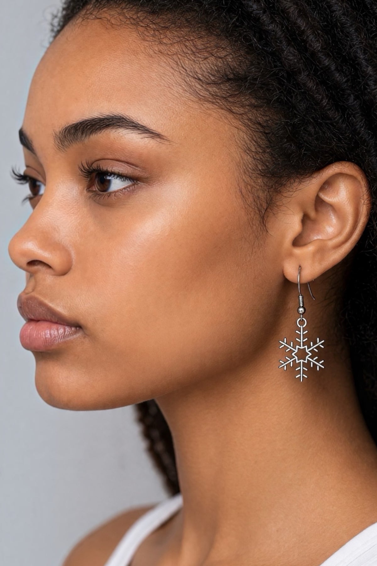 Silver Snowflake earrings