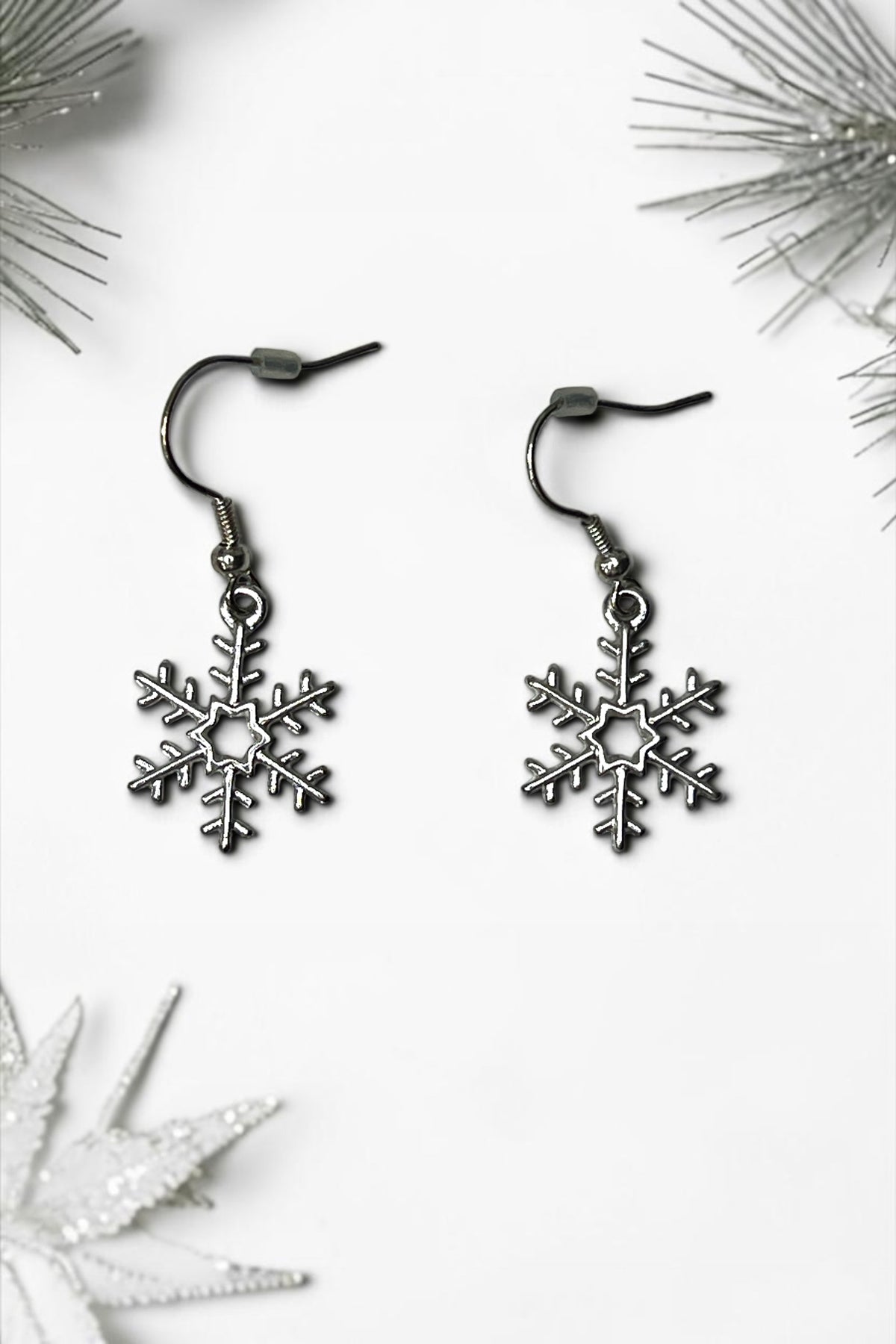 Silver Snowflake earrings