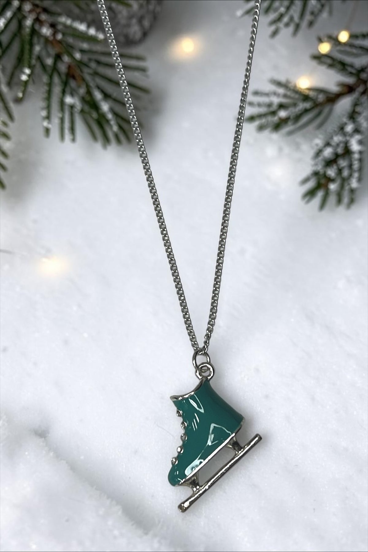 Skater Boot Enamel Charm Necklace