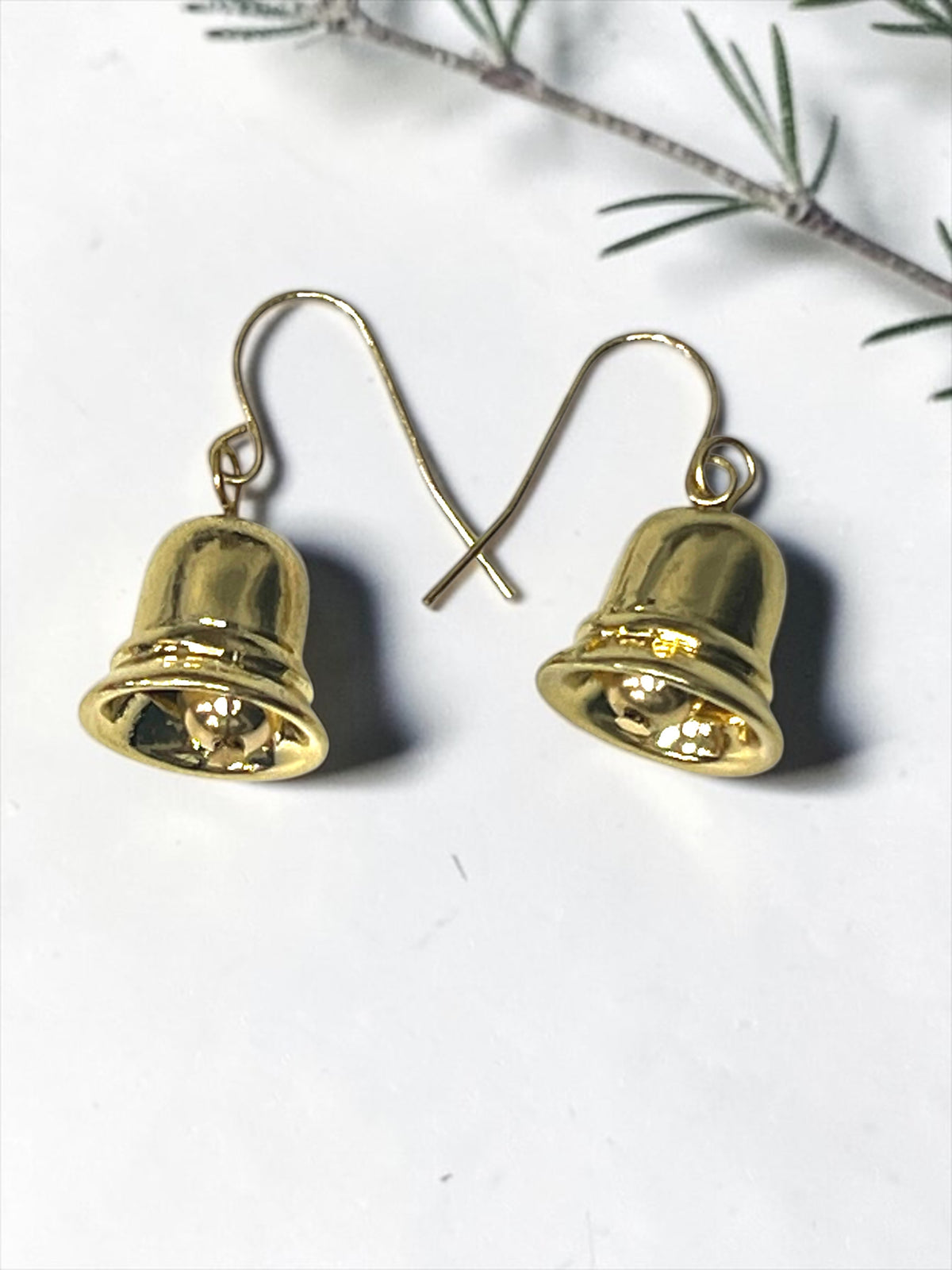 Belle Gold Bell Earrings