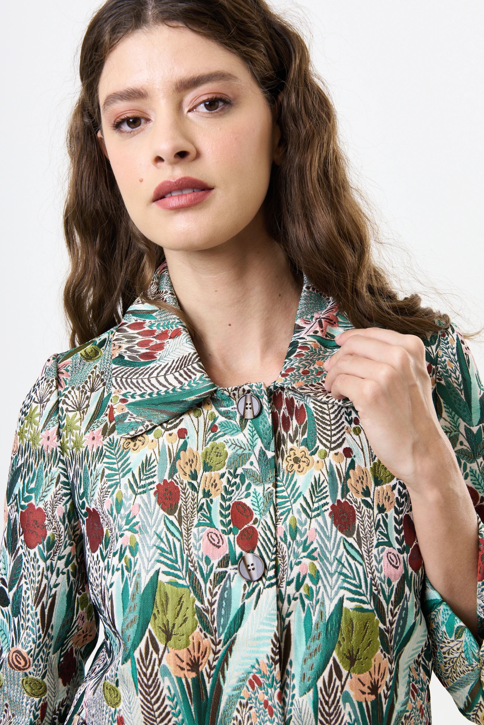 Salut Jungle Jacquard Jacket - Green - Detail 1