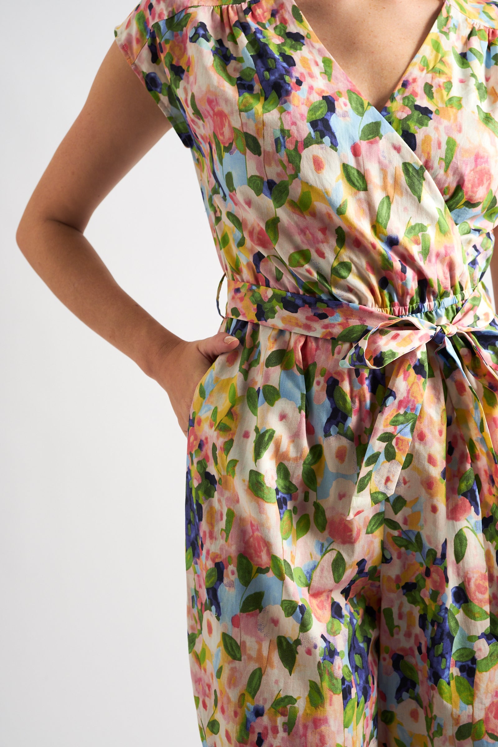 Sidra Summer Dream Print Cropped Jumpsuit