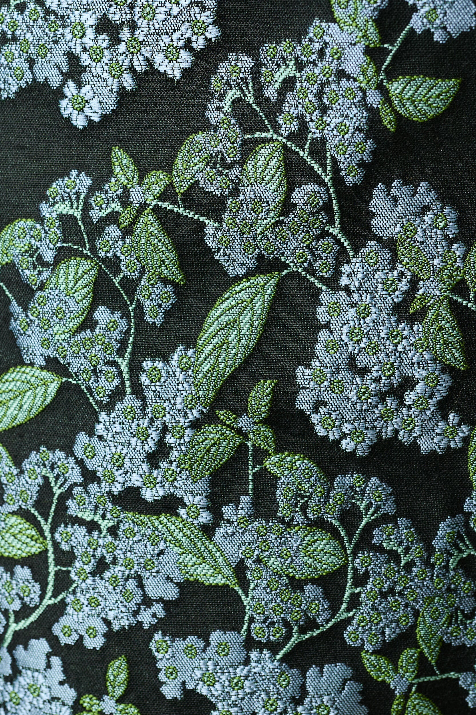 Clementine Blossom Jacquard Peplum Blouse - Detail 6