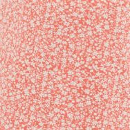 Louche Kiza Micro Blossom Print Short Sleeve Midi Dress In Pink