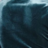 Nuccia Velvet Trousers in Teal - Fabric & Print Detail