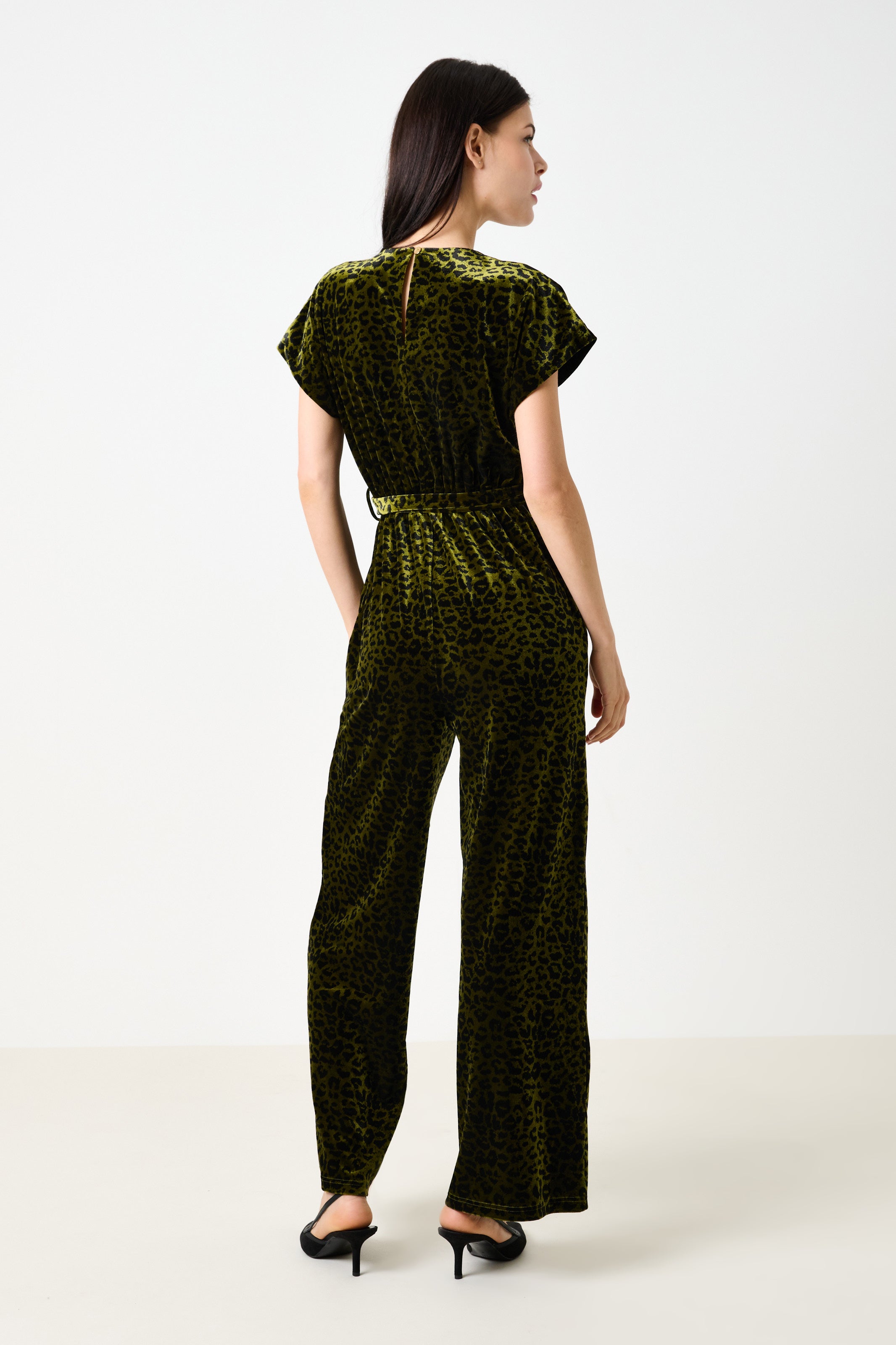 Tiffany Velvet Roar Jumpsuit - Kiwi - Detail 1