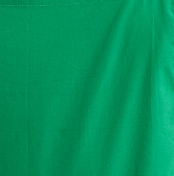 Tippie Green Cotton Poplin Dungarees - Fabric & Print Detail