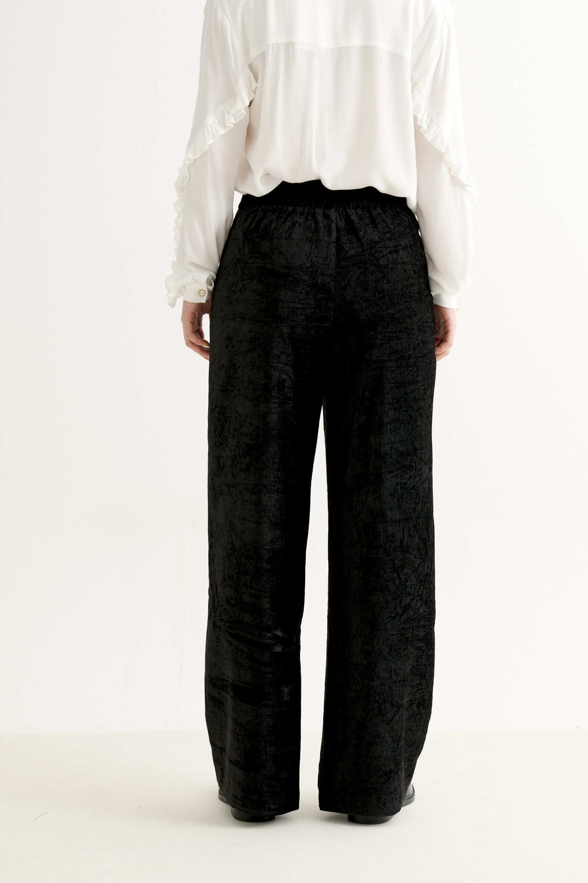 Tilde Matte Velvet Straight Cut Trouser -