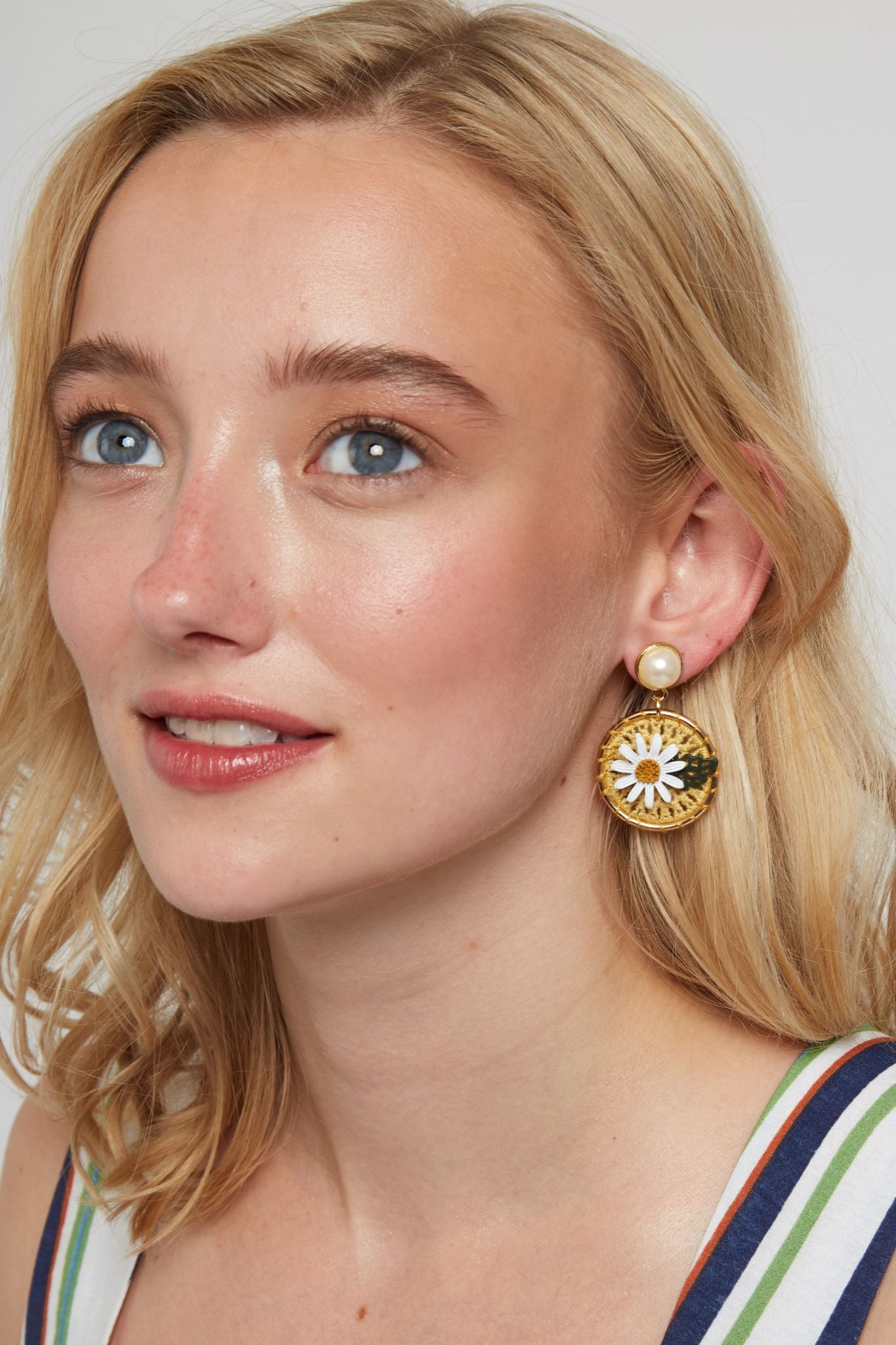 Miriam Daisy Drop Earrings - Styled
