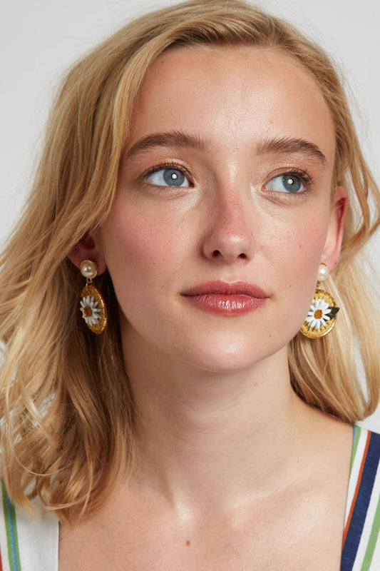 Miriam Daisy Drop Earrings
