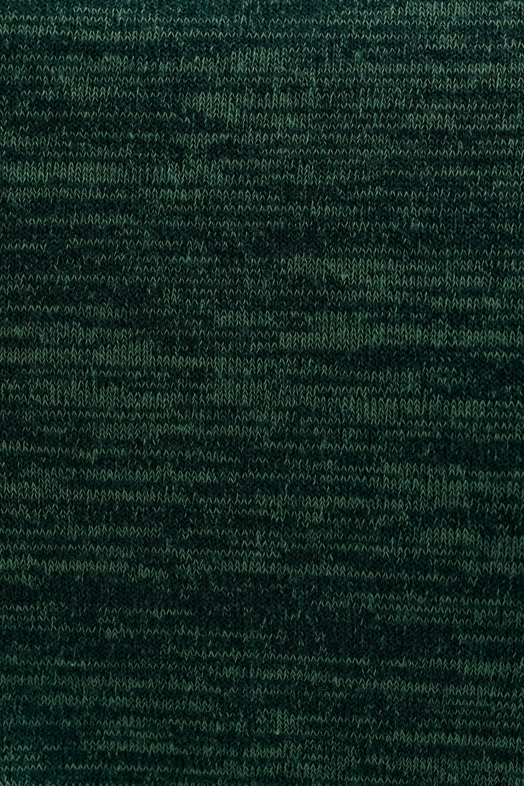 Vista Sustainable Marl Short Sleeve Polo Neck Top - Green