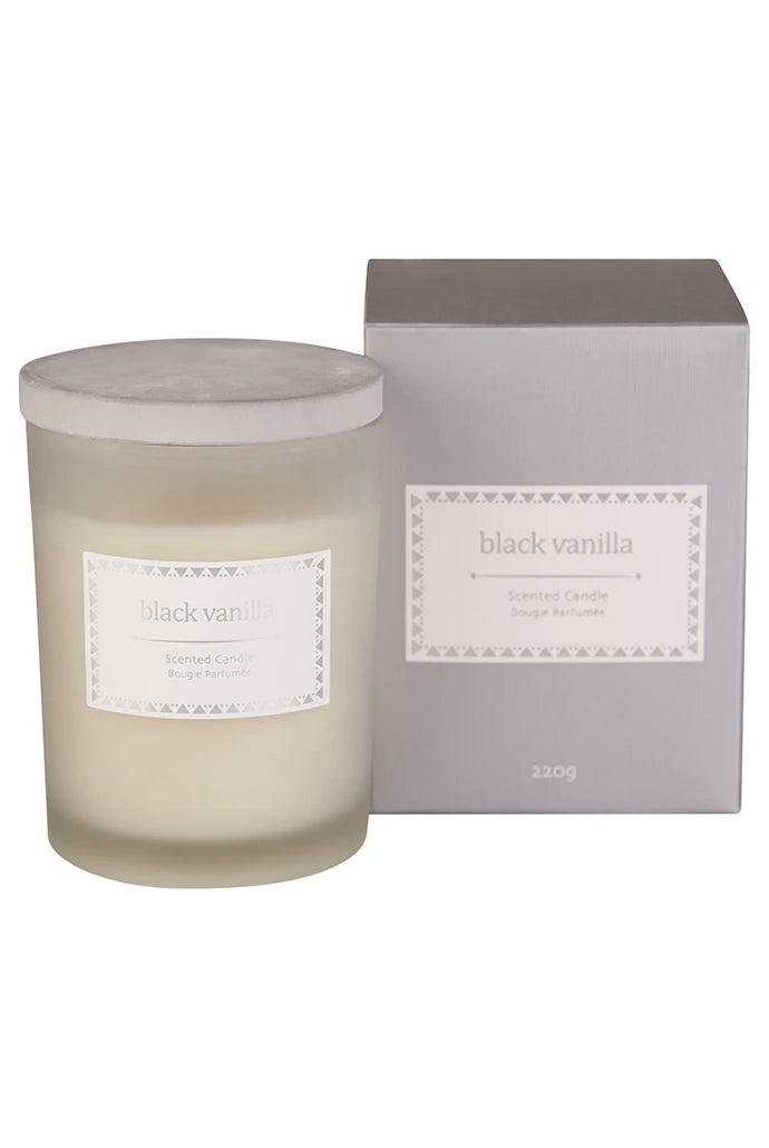 Black Vanilla Scented Candle