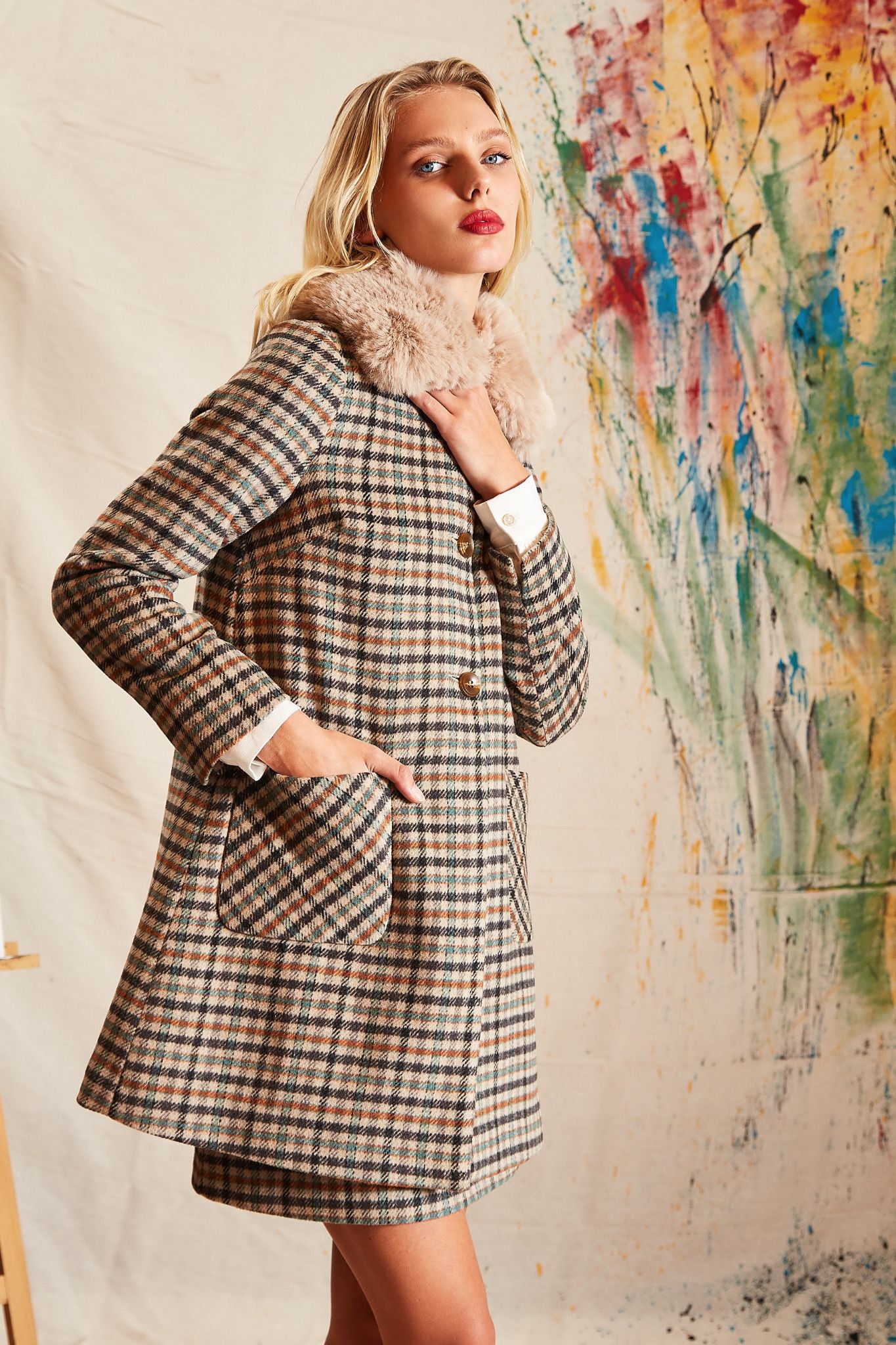 Dryden Wexford Check Coat