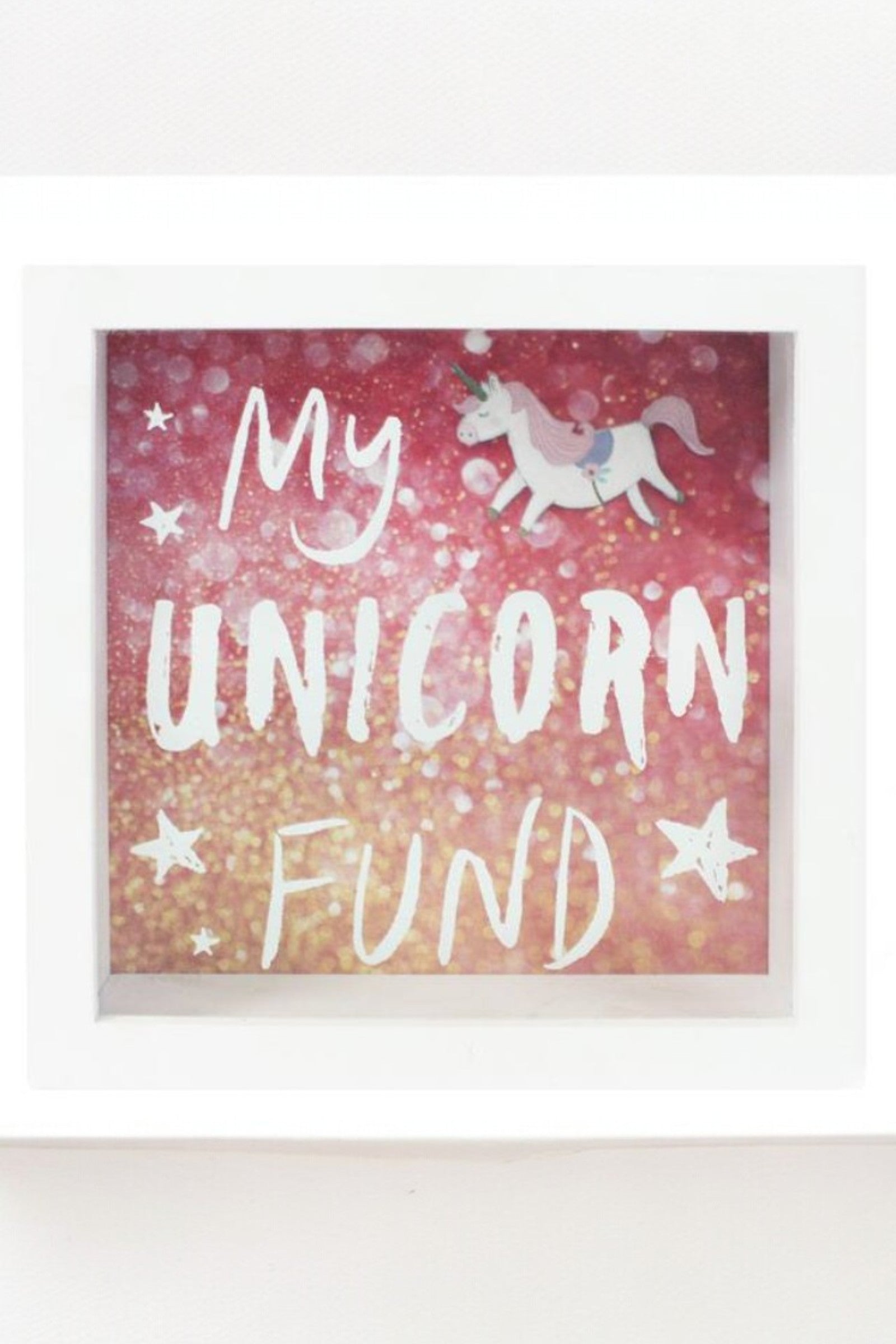 Shadow Frame Unicorn Money Box