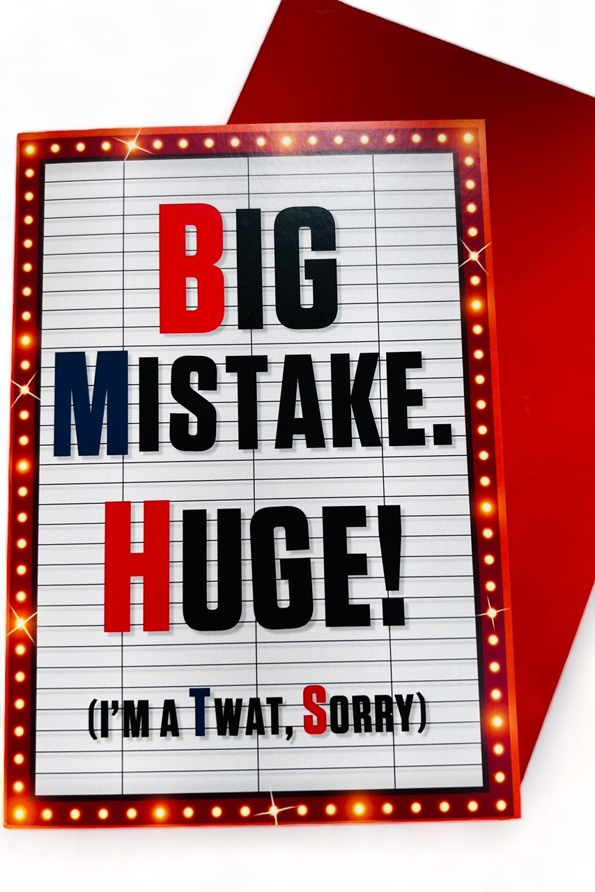 Big Mistake Huge Card