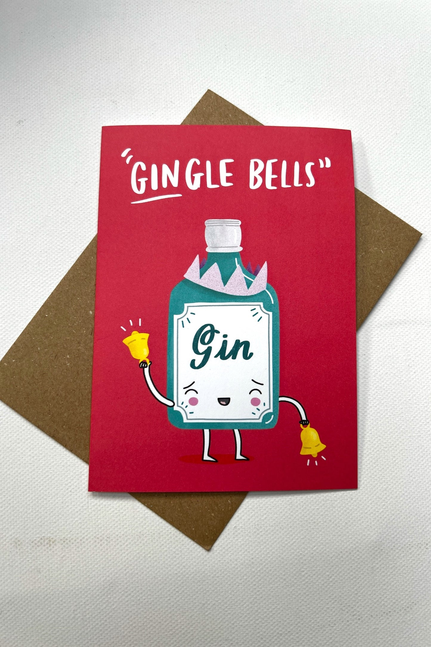 Gin-gle Bells Christmas Card