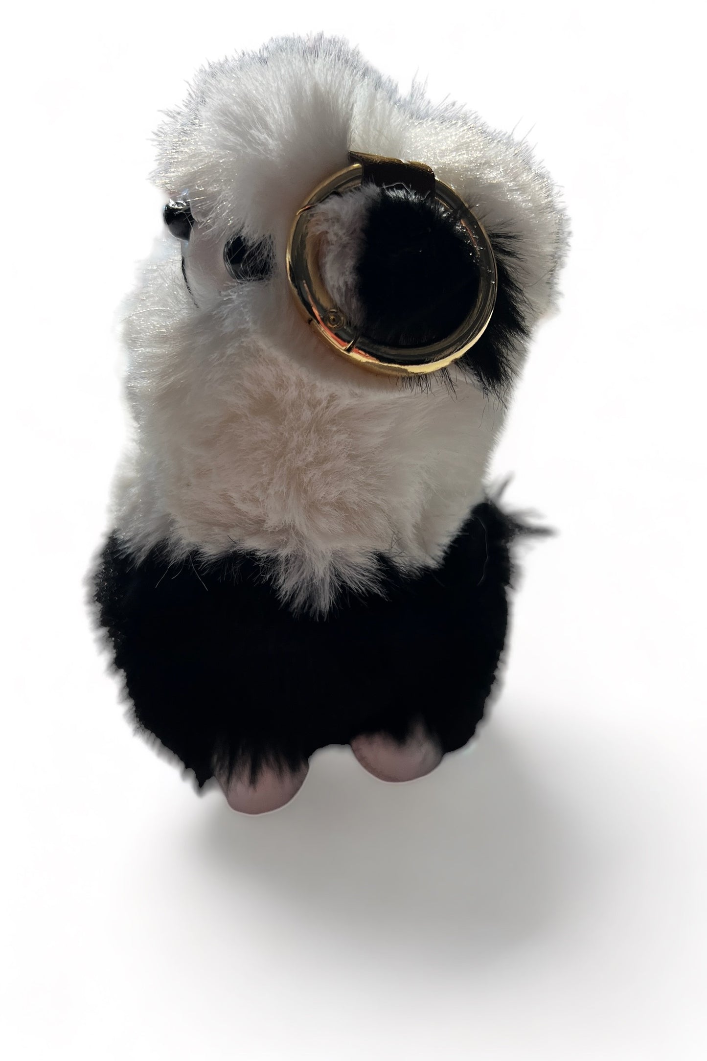 Pio Llama Keyring Holder Black and White