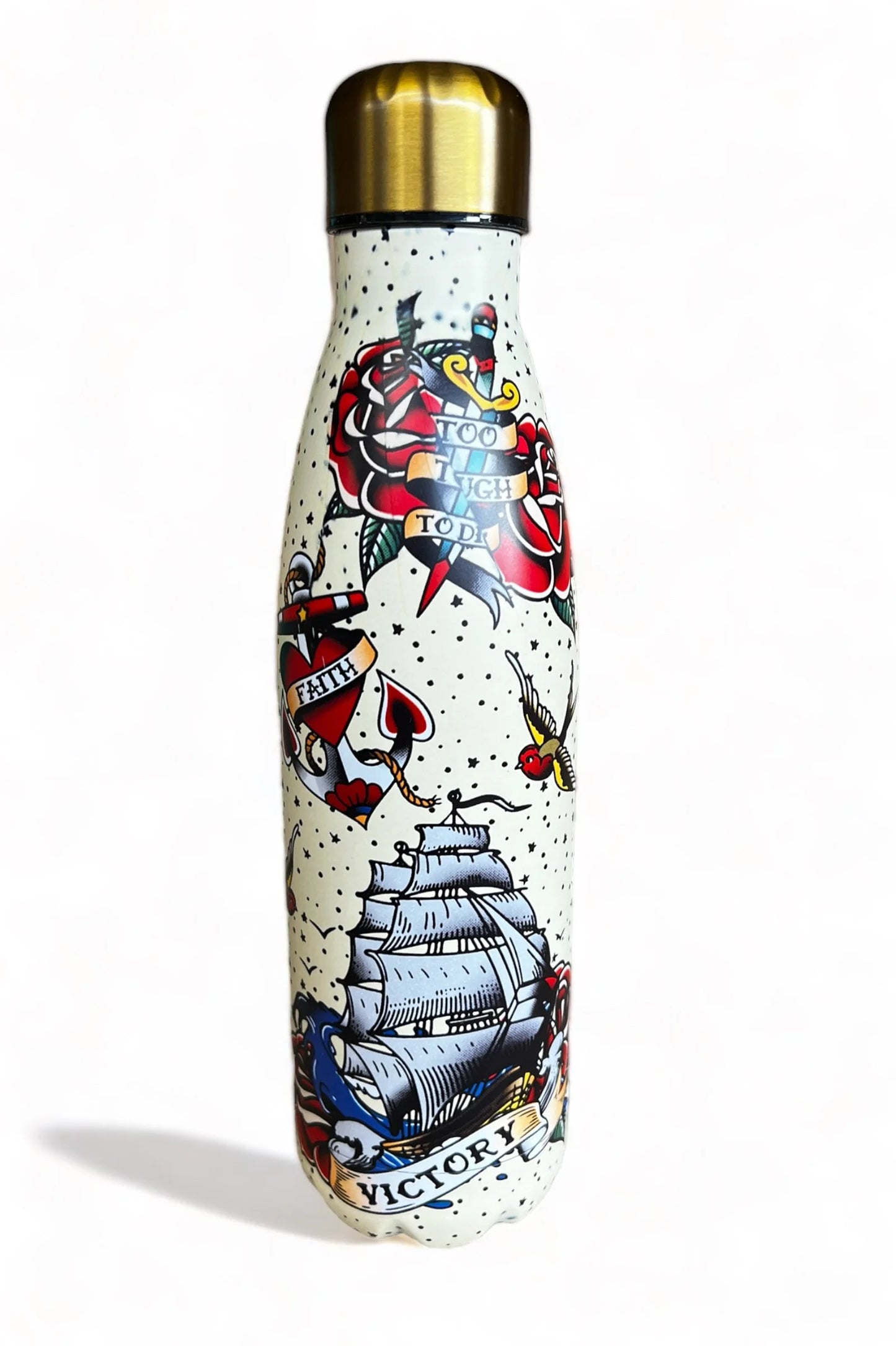 Tattoo Design Metal Water Bottle