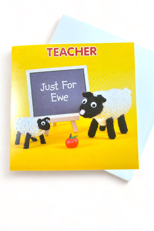 Just for Ewe Teacher Card