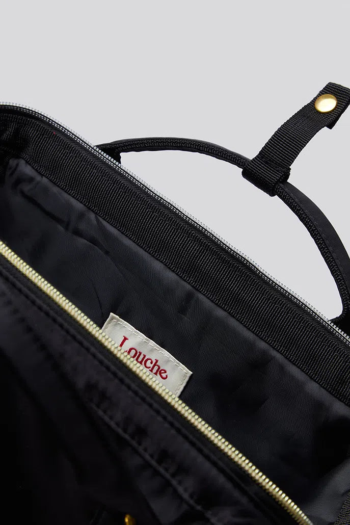 Louche Lexi Framed Backpack - Black - Detail 2