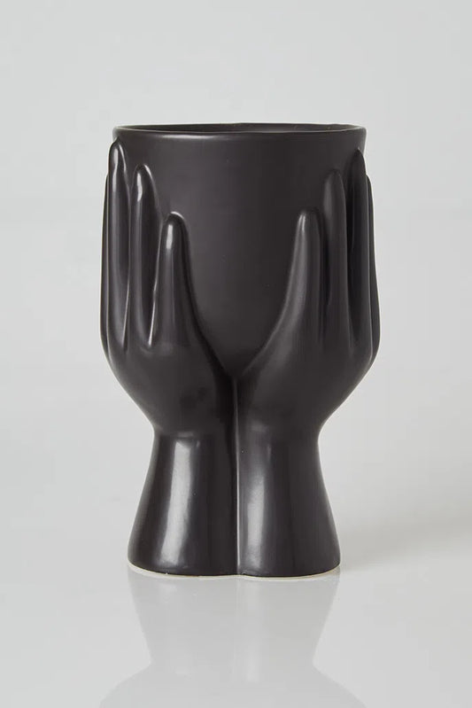 Hand Planter Black