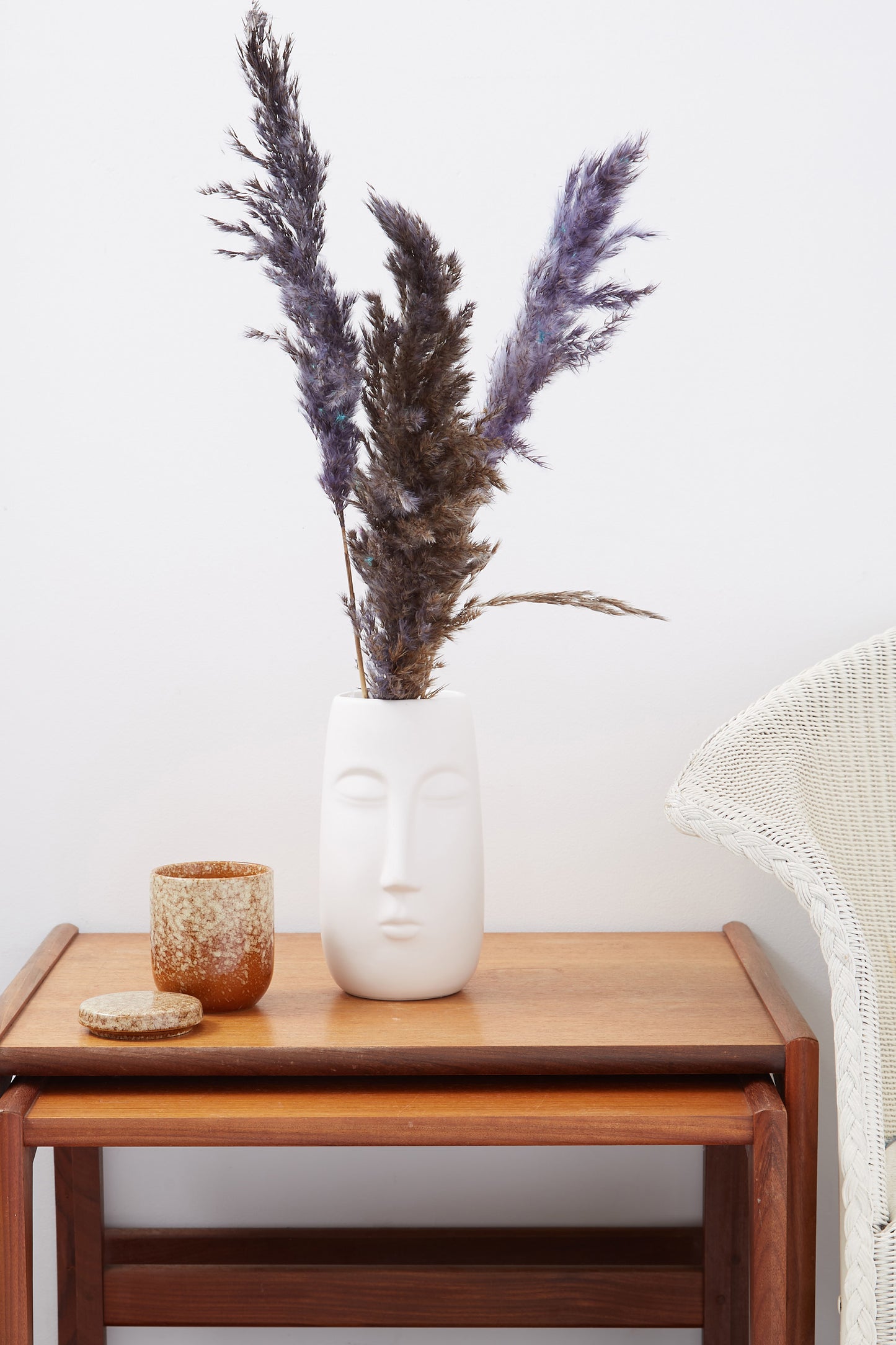 3 Stems of Lavender Pampas Grass