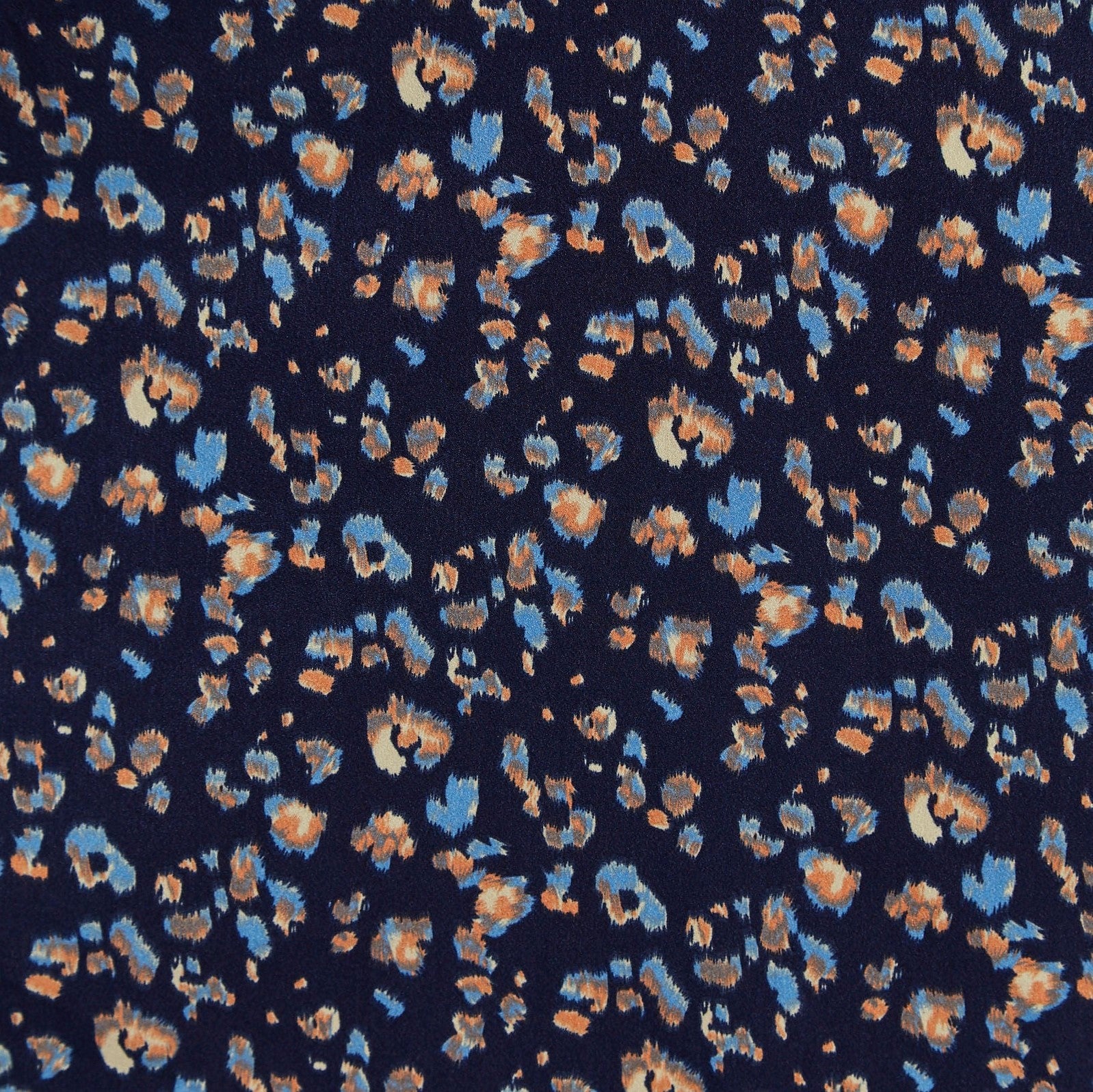 Louche Georgia Animal Blues Print Statement Sleeve Mini Dress