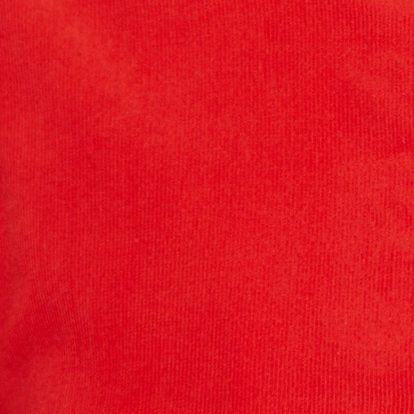 Louche Aviv Baby Cord Long Sleeve Blouse Red - Fabric & Print Detail