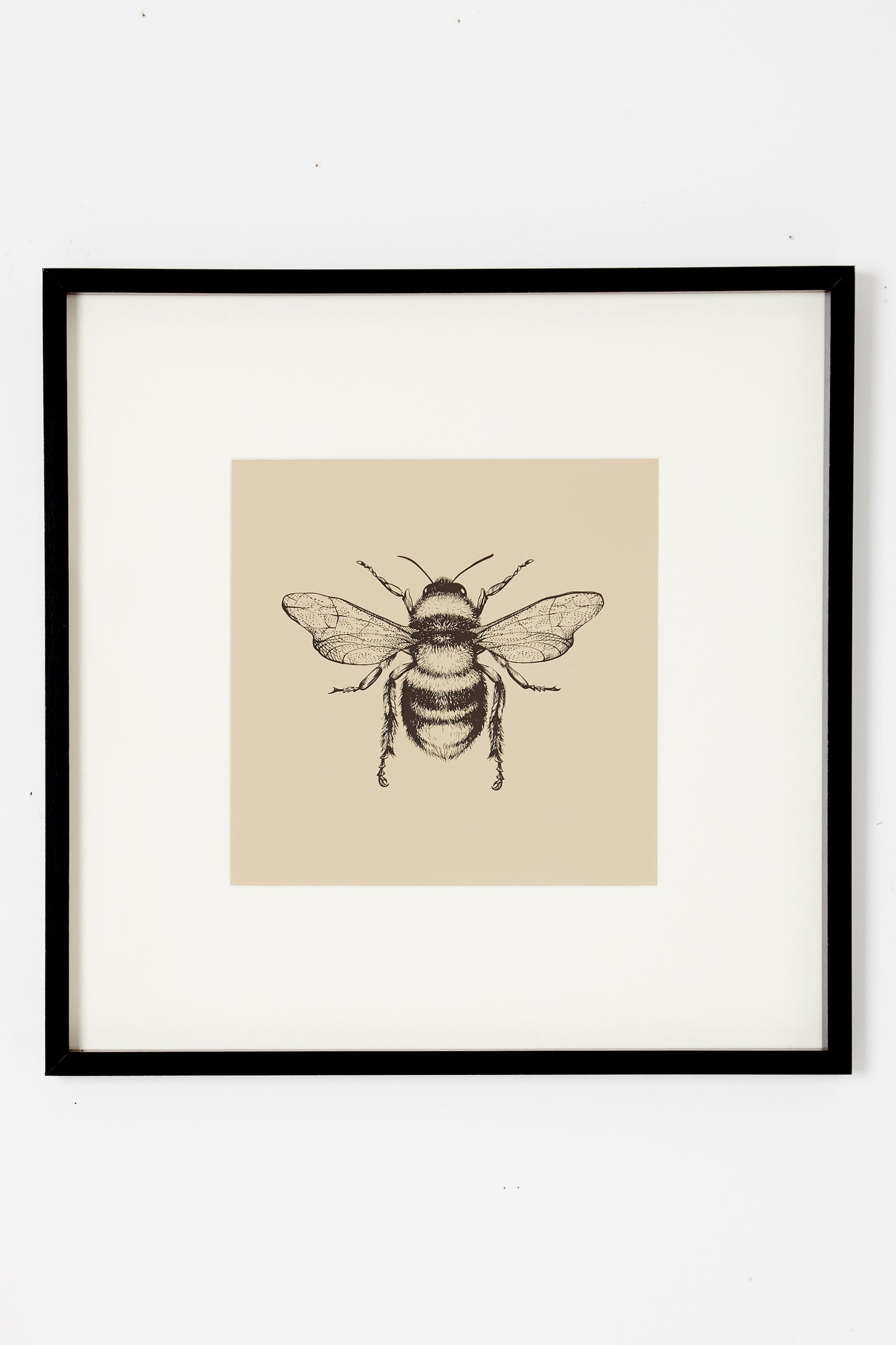Bee Framed Wall Art Gold
