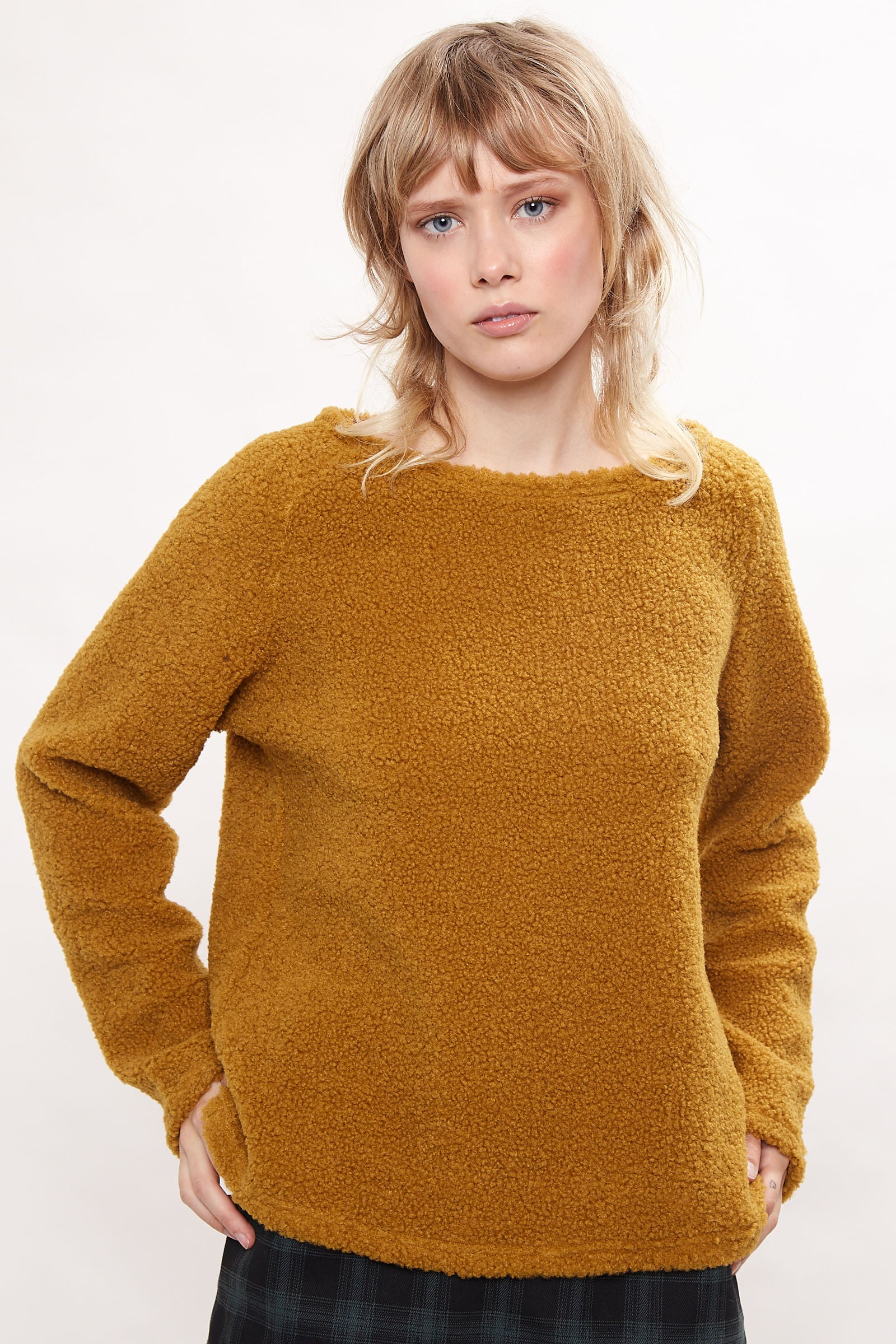 Blanka Borg Sweatshirt - Mustard