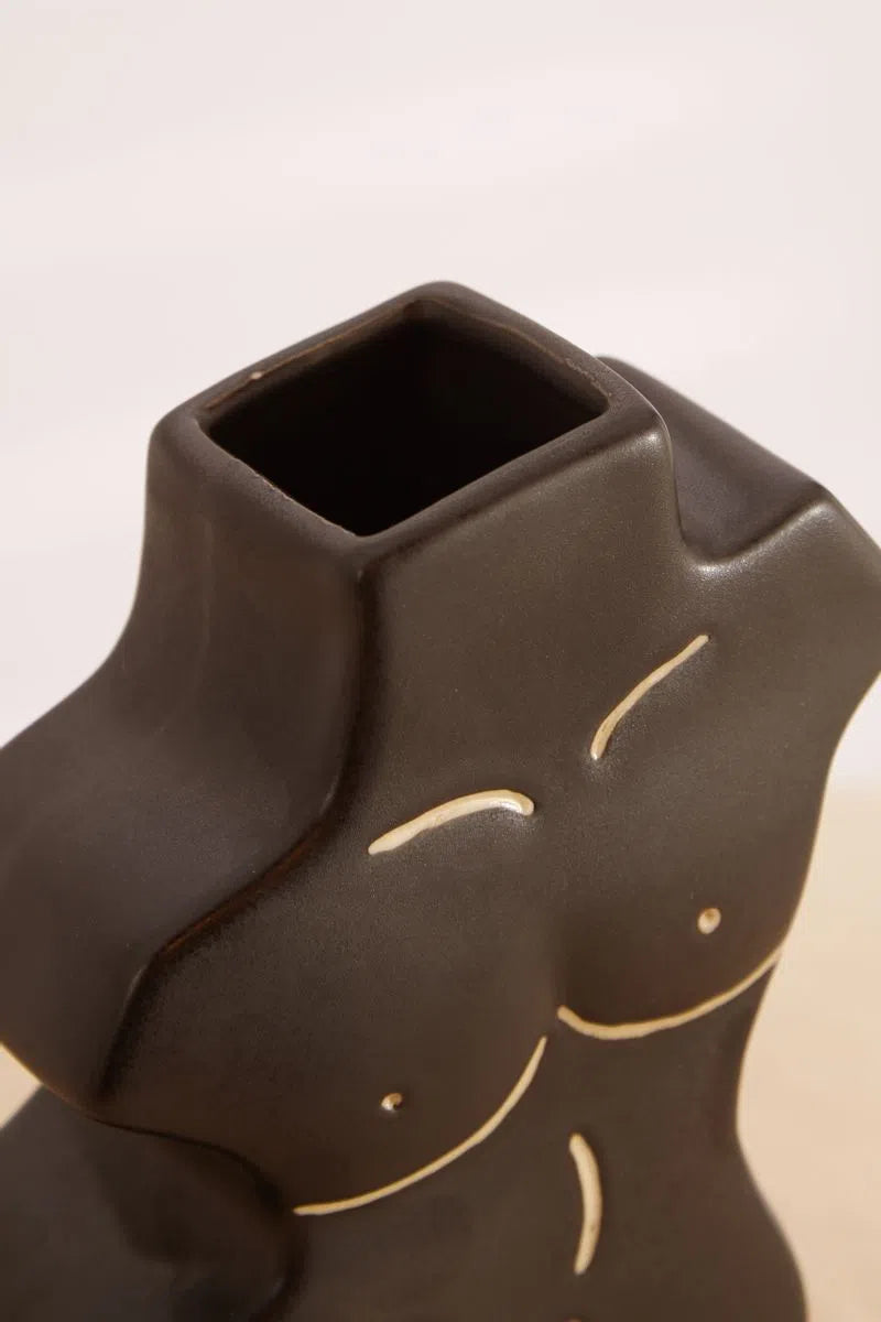 Female Body Shaped Vase - Styled