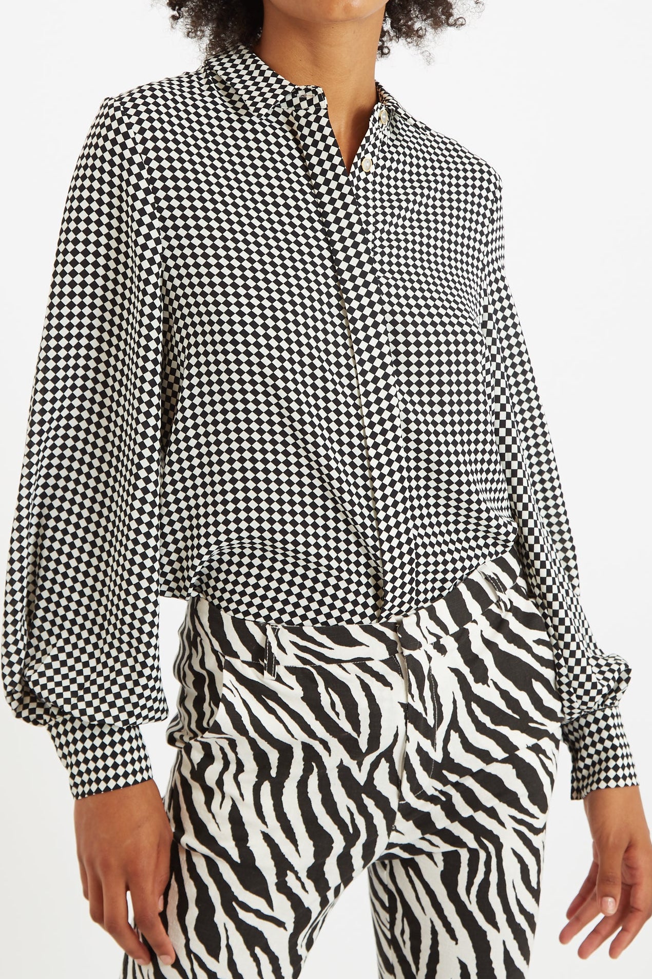 Louche Byron Diamonds Forever Print Shirt