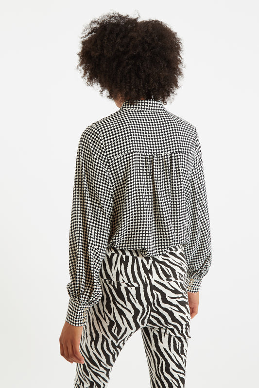 Louche Byron Diamonds Forever Print Shirt