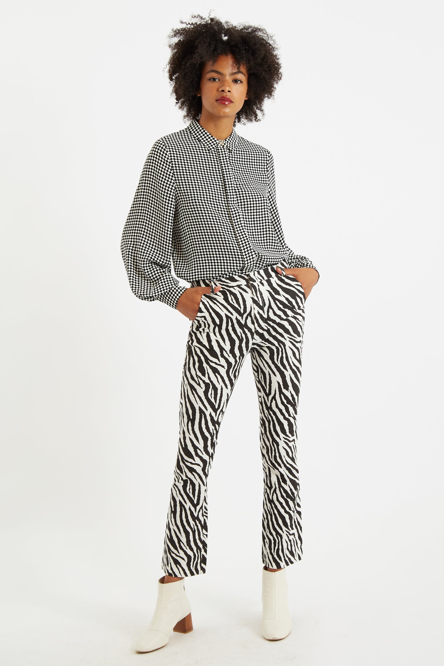 Louche Byron Diamonds Forever Print Shirt